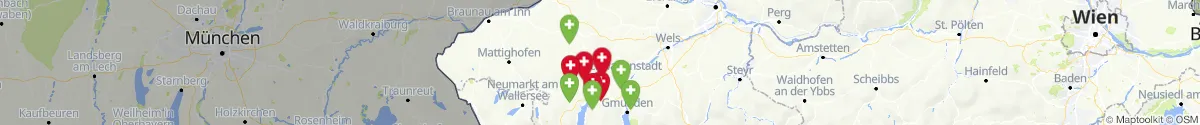 Map view for Pharmacies emergency services nearby Ampflwang im Hausruckwald (Vöcklabruck, Oberösterreich)